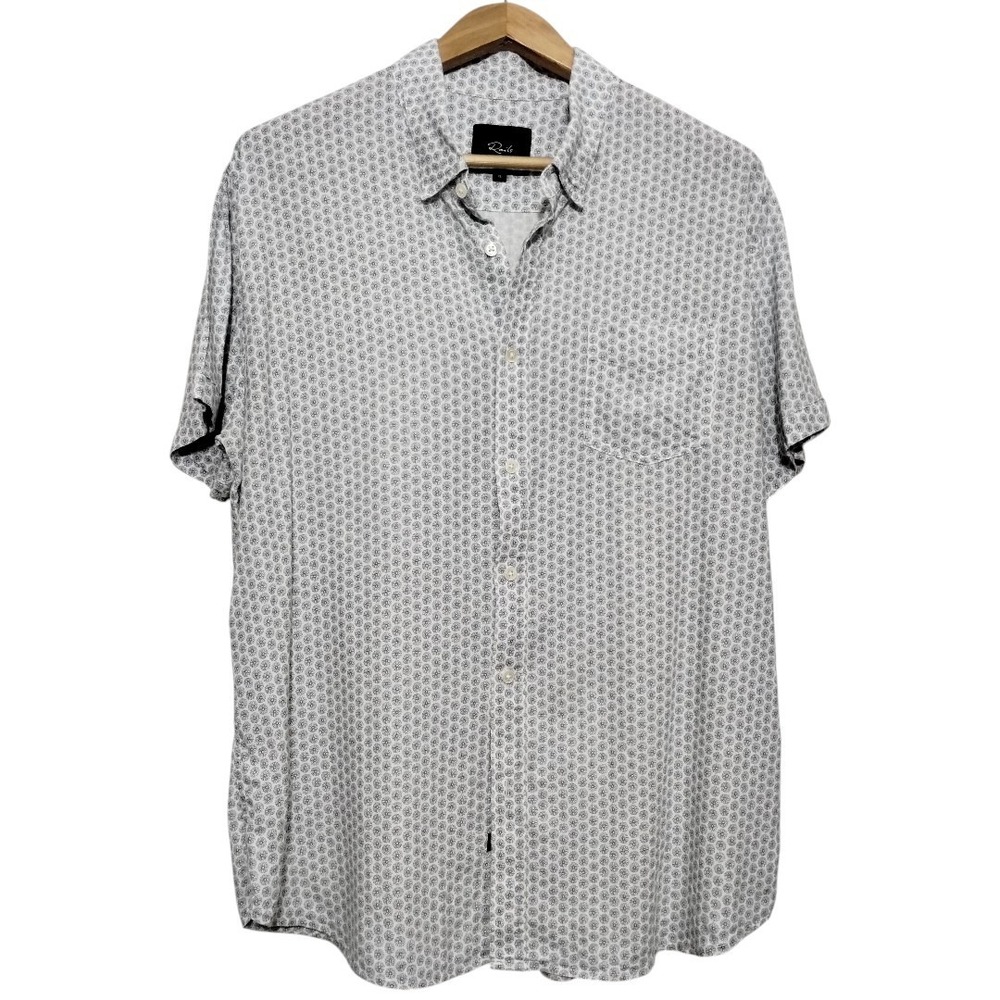 Rails Men's‎ XL Daisy Print Carson Linen Blend Blend Daised Short Sleeve Shirt